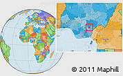 Political Location Map of Izzi