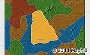 Political Map of Izzi, darken