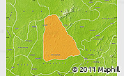 Political Map of Izzi, physical outside