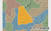 Political Map of Izzi, semi-desaturated