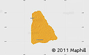 Political Map of Izzi, single color outside