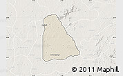 Shaded Relief Map of Izzi, lighten
