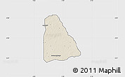 Shaded Relief Map of Izzi, single color outside