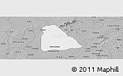 Gray Panoramic Map of Izzi