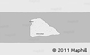 Gray Panoramic Map of Izzi, single color outside