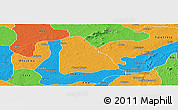 Political Panoramic Map of Izzi