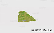 Satellite Panoramic Map of Izzi, cropped outside