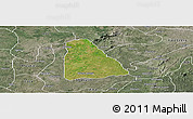 Satellite Panoramic Map of Izzi, semi-desaturated