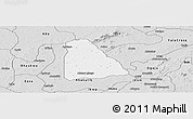 Silver Style Panoramic Map of Izzi