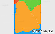 Political Simple Map of Izzi