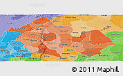 Political Shades Panoramic Map of Enugu