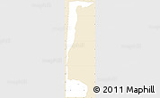 Classic Style Simple Map of Abaji, single color outside