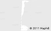 Silver Style Simple Map of Abaji, single color outside
