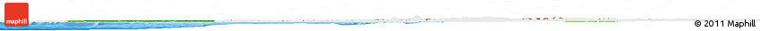 Flag Horizon Map of Nigeria, single color outside, bathymetry sea, shaded relief sea, flag centered