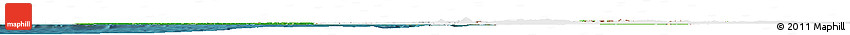 Flag Horizon Map of Nigeria, single color outside, satellite sea