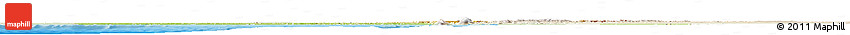 Physical Horizon Map of Nigeria, lighten, land only