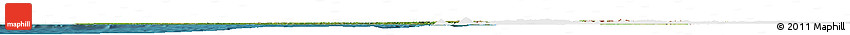 Satellite Horizon Map of Nigeria, single color outside