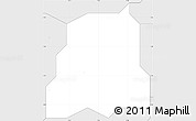 Silver Style Simple Map of Ahizu-Mb