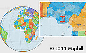 Political Location Map of Isu
