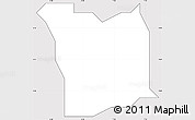 Silver Style Simple Map of Isu, cropped outside