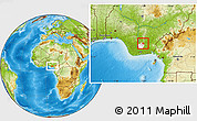Physical Location Map of Okigwe, highlighted parent region