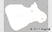 Gray Simple Map of Owerri, cropped outside