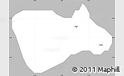 Gray Simple Map of Owerri, single color outside