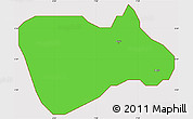 Political Simple Map of Owerri, cropped outside