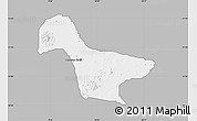 Gray Map of Gwaram, single color outside