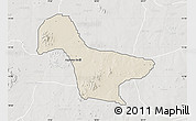 Shaded Relief Map of Gwaram, lighten, semi-desaturated