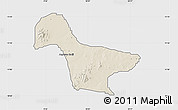 Shaded Relief Map of Gwaram, single color outside
