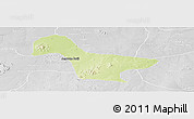 Physical Panoramic Map of Gwaram, lighten, desaturated