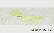 Physical Panoramic Map of Gwaram, lighten, semi-desaturated