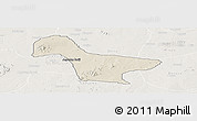 Shaded Relief Panoramic Map of Gwaram, lighten