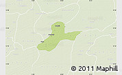 Physical Map of Hadejia, lighten