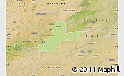 Physical Map of Hadejia, satellite outside