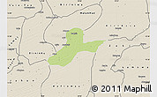 Physical Map of Hadejia, shaded relief outside
