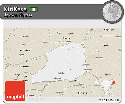 Classic Style 3D Map of KiriKasa