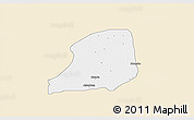 Classic Style 3D Map of KiriKasa, single color outside