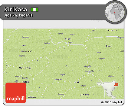 Physical 3D Map of KiriKasa