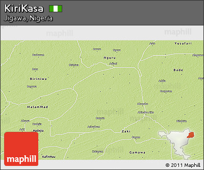 Physical 3D Map of KiriKasa