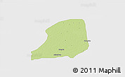 Physical 3D Map of KiriKasa, single color outside