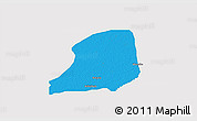 Political 3D Map of KiriKasa, single color outside