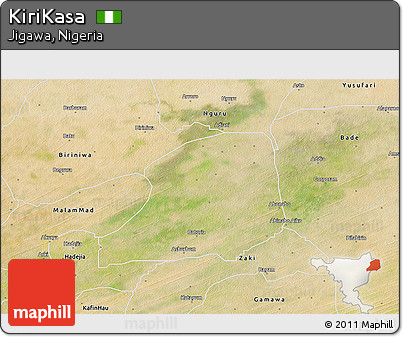 Satellite 3D Map of KiriKasa