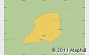 Savanna Style Map of KiriKasa, single color outside