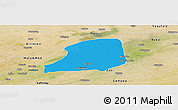 Political Panoramic Map of KiriKasa, satellite outside