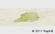 Satellite Panoramic Map of KiriKasa, lighten