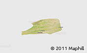 Satellite Panoramic Map of KiriKasa, single color outside