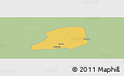 Savanna Style Panoramic Map of KiriKasa, single color outside