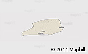 Shaded Relief Panoramic Map of KiriKasa, single color outside